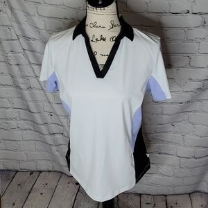Lady Hagen Vintage Colorblock Golf Polo Size  medium NWT